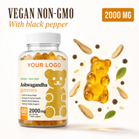 Fabricant en gros de gommes à mâcher à l'ashwagandha, poivre noir, 60 gommes