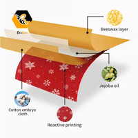 100% enveloppes alimentaires en cire biologique réutilisables, écologique, durable, zéro déchet, couverture de cuisine pour les aliments afin de conserver la fraîcheur, enveloppe en cire d'abeille