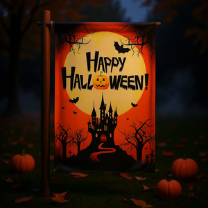 Halloween <b>Garden</b> <b>Flag</b> Rectangle Polyester Digital Printing Festive Outdoor Decorations - Product Image 2