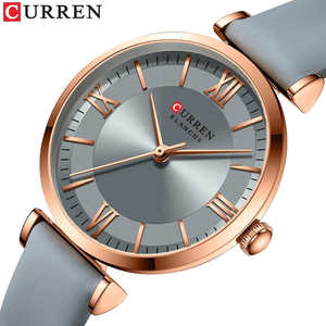 Relojes de Cuarzo Curren 9079 para Mujer, Relojes de Pulsera de Cuero, Reloj Clásico de Moda con Correa de Cuero, Reloj Original para Mujer - Product Image 1