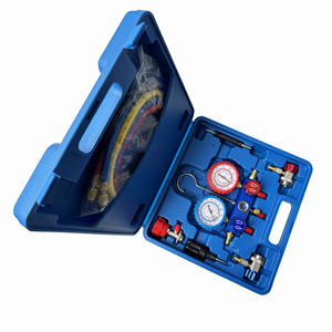 प्रशीतन के लिए डिजिटल मैनिफोल्ड मीटर एयर कंडीशनिंग वैक्यूम गेज एचवीएसी वैक्यूम दबाव तापमान परीक्षक सेट - Product Image 3