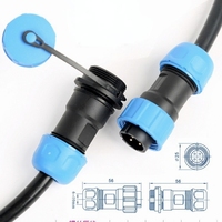 Sp11 Sp13 Sp17 Sp21 Sp28 Ip68 Connecteur étanche 2 3 4 5 6 7 8 9 10 12 16 17 20 24 Prise intelligente filetée 26 broches