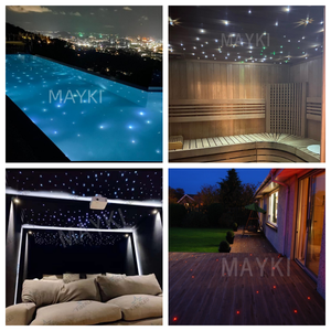 1,0/1,5/2,0mm PMMA End Glow Fiber Star Lighting Cable de fibra óptica de plástico Starlight para decoración de techo de caca - Product Image 5