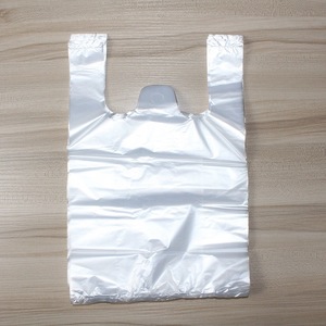 Factory Supply Low Price Customized <b>White</b> Transparent <b>PE</b> Plastic Vest Trash Bags Tshirt Bag for Home Restaurant Supermarket - Product Image 5