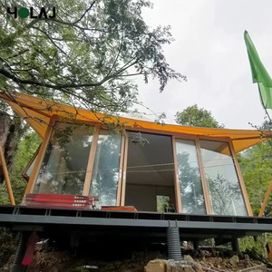 Tente de Luxe Personnalisée pour Hôtel, Quadrilatère à Pointe Unique avec Structure en Acier, Lodge <span class=keywords><strong>Nomade</strong></span> de Luxe en PVC Imperméable pour Complexes Extérieurs - Product Image 6