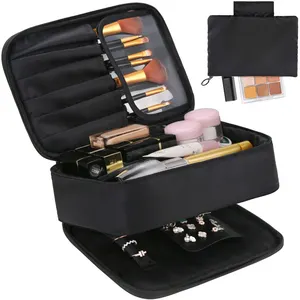 Kosmetik Organizer Fall Reiß verschluss Tragbare Künstler Aufbewahrung Kosmetik Pinsel Reise Make-up Tasche