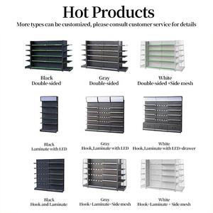 מדפי סופרמרקט כבד מדפים מתכת תצוגת מדפים גונדולה חנות חנות חנות חנות חנות מדפים - Product Image 6