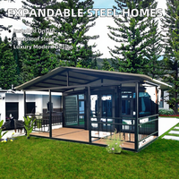 Casa Contenedor Prefabricada Expandible de 20 pies/40 pies, Estructura de Acero, Villa Moderna de Lujo, Panel Sándwich, Anticorrosión, 5 Años de Garantía