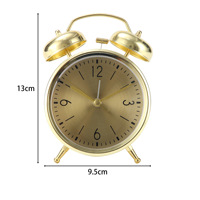 Neuer Retro Metall Smart Wecker mit Mechanischem Uhrwerk Leuchtender Alarm Einfaches Kreatives Vintage Hufeisen-Uhren-Design