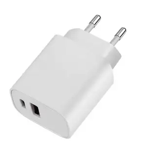 Factory original best sell wall adapter USB A+C Dual port output PD20W QC18W AC Travel Charger USB-C Smart Quick Charging
