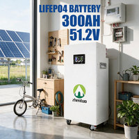 Batterie LiFePO4 10 kWh 48 V pour système solaire, 51,2 V 200 Ah, coffret mince, stockage solaire, IP64 anti-poussière, moniteur Bluetooth, garantie incluse