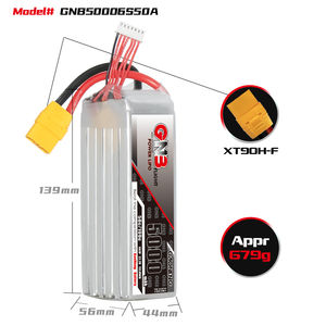 GAONENG GNB 5000mah 6S 22.2V 50C 100C XT90 RC LiPo <b>Battery</b> Air Drone High Discharge <b>C</b> Rating Performance Helicopter for FPV - Product Image 3