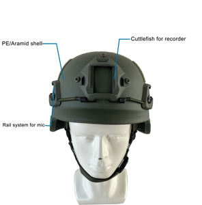 マルチカラーPE FASTヘルメットMICH IIIA 3Aタクティカルヘルメット（フェイスシールド付き）アラミドSF防弾タクティカルヘルメット - Product Image 2