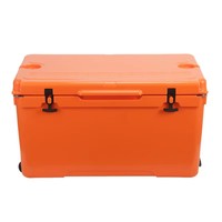 Glacière rotomoulée moderne de 75 L grande capacité avec roues, couleur personnalisable, isolée en PE, étanche et réutilisable pour canettes et boissons