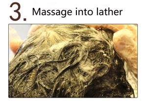 Champú para el Cabello Color Castaño Oscuro Negro Natural Sin Amoníaco de la Marca Meidumeidu Carthaea, Fabricante de Coloración Capilar de Marca Privada - Product Image 4