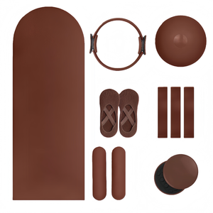 CZFIT Pilates Accessories PU+Natural Rubber <b>Dumbbells</b> Beam Ankle <b>Weights</b> Women Ring Circle Chocolate Brown Power Kit Waterproof - Product Image 1
