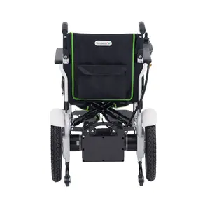 Fauteuil roulant électrique pliant motorisé à puissance automatique pour handicapés, moins cher