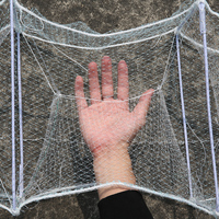 (21cm * 32cm * 27 cadres, blanc) En Gros Pliable Anti-rouille PVC En Plastique Tuyau Enveloppé Fer Cadre Écrevisses Catcher Aquaculture Catcher