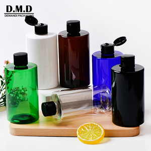 Wholesale Private Label 100ml Brown 150 ml 350ml <strong>500</strong> ml 10 oz Pet 250ml 8 oz Amber <strong>Plastic</strong> <strong>Bottle</strong> with Flip Top Cap - Product Image 5