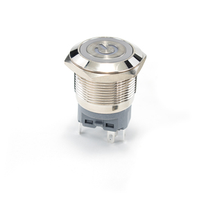 HUSA IP65 Self-Locking LED Metal <strong>Push</strong> <strong>Button</strong> Switch 16mm 19mm 22mm Brass 1NO1NC Reset Normally <strong>Open</strong>/Normally <strong>Closed</strong> Switch - Product Image 2