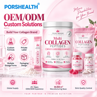 Bubuk Kolagen Laut Terhidrolisis Khusus Prebiotik Cranberry, Bubuk Kecantikan Wanita, Pencerah Kulit, Suplemen Penumbuh Rambut