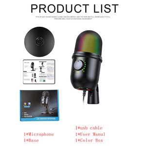 Phòng Thu Âm Chuyên Nghiệp Micrô Ngưng Tụ USB Có Giá Ba Chân Cho Điện Thoại PC Skype Chơi Game Trực Tuyến Vlog - Product Image 5