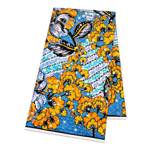 Superbe Tissu Africain Imprimé en Coton, Textile Ankara Java, Superbe Tissu Hollandais Véritable Wax, <span class=keywords><strong>Pagne</strong></span> <span class=keywords><strong>pour</strong></span> <span class=keywords><strong>Robe</strong></span> Femme <span class=keywords><strong>pour</strong></span> Mariage et Fête - Product Image 5