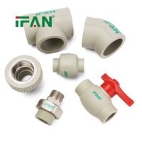 Raccords de tuyauterie PPR IFAN de qualité garantie 20-110MM, coudes, tés, matériaux de plomberie, raccords en laiton PPR