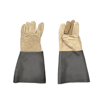 Autres accessoires de soudage : Gants à manchette en cuir, spéciaux, résistants à l'usure, antidérapants, en cuir de vachette, pour la protection du travail, à manches longues