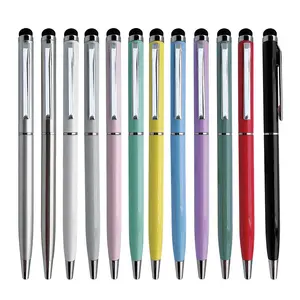 New arrivals Soft Rubber Touch Screen Metal Ball Pen multifunctional luxury stylus ballpoint pen for office business