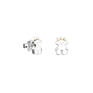 Pendientes de Plata de Ley S925 con Baño de Oro y Piedra Natural con Diseño de Oso para Mujer, Estilo Europeo Americano, de Xiong - Product Image 6
