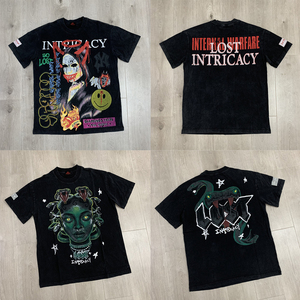 Top qualité <span class=keywords><strong>perdu</strong></span> complexité T-Shirts vêtements pour hommes Y2K Streetwear personnalisé Tee Vintage Designer imprimé T pour hommes - Product Image 1