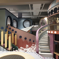 Meilleures ventes : aire de jeux intérieure interactive pour enfants, labyrinthe souple, fosse à balles, parcours d'obstacles, installation complète de jeux de loisirs