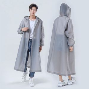 Poncho jetable en EVA épais et extra long, imperméable intégral anti-tempête avec cordon de serrage plat pour concerts et voyages - Product Image 1
