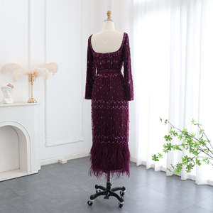 Jancember LSCZ64 Cristal Dubaï Arabe Soirée Ceinture Fête Robes De Bal Pour Les Femmes - Product Image 2