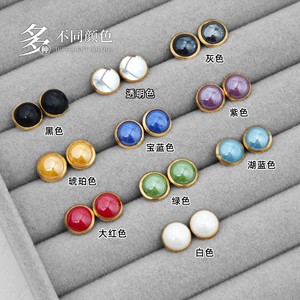 Colorful Acryl <b>Rivets</b> Semi Tubular Plated Apparel Studs For <b>Clothing</b> Shoes Bags Summer 2021 Durable Spot Goods - Product Image 1