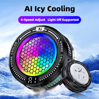 Refroidisseur de téléphone de jeu RGB AntarcChill 15W TEC Peltier, ventilateur de refroidissement à 4 vitesses réglables, clip magnétique pour smartphone, dissipateur de chaleur