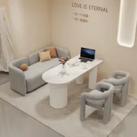 Ensemble de chaises de conférence modernes de style luxueux, fauteuil individuel couleur crème, mobilier écologique pour la maison, salon, chambre à coucher