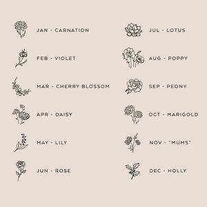 Minimalistische stijl ketting verguld roestvrij staal verjaardagsbloem met stenen bedel ketting DIY sieraden voor dames cadeau - Product Image 3