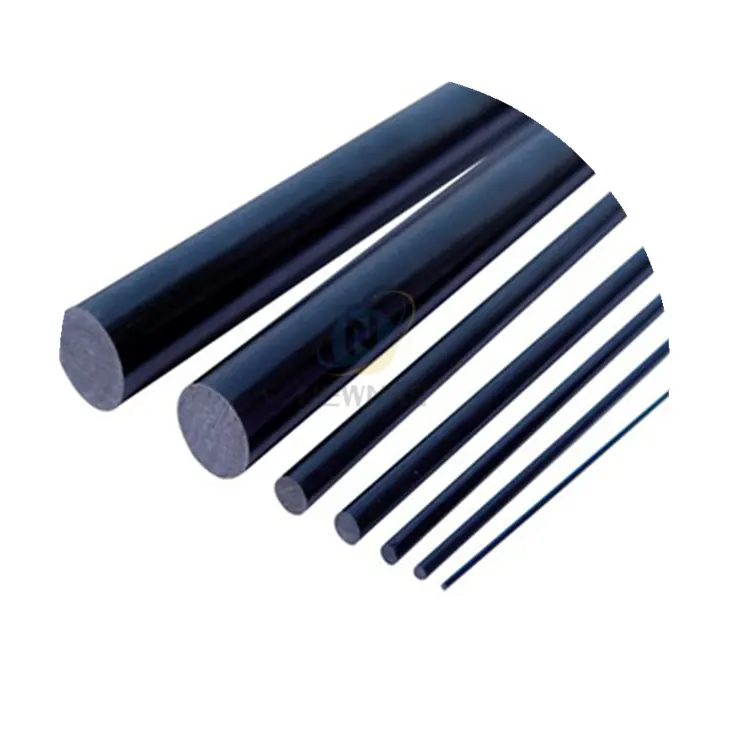 High Quality Reinforced Carbon Fiber Peek Plastic Rod Engineering Plastic PEEK Rod 2mm for Peek CNC