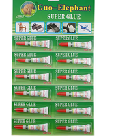 Colle acrylique GUO ELEPHANT, super adhésive, fortement collante, carte verte pour surfaces métalliques, utilisation en construction et en transport