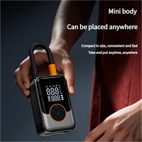 Mini Tragbarer Kabelloser Elektrischer Auto-Reifenkompressor Schnurlose Aufblaspumpe Reifendruck-Monitor Digitale Powerbank für Reifen