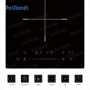 3500w 20 pouces ETL CETL <span class=keywords><strong>Domino</strong></span> 2 brûleurs plaque de cuisson intégrée cuisinière électrique prise Table de cuisson à induction - Product Image 2