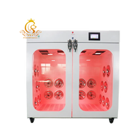 EUR VET Séchoir de haut niveau pour animaux domestiques Grande machine à sécher automatiquement Nettoyeur de soins pour chiens et chats Salle de toilettage avec lumière LED