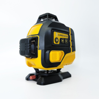 Niveau laser 4D anti-chute 3m 16 lignes avec affichage de la puissance restante, base rotative, mode manuel et fonctions complètes