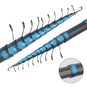 <span class=keywords><strong>Canne</strong></span> à pêche télescopique NEWSTAR 4m-6m 10-40g 58cm en carbone légère pour la pêche au bar en eau douce - Product Image 3