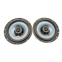 Speaker Koaksial Full Range 6.5 Inch 120W dengan Tweeter Besi, Treble, Crossover Dua Arah untuk Audio Mobil, Model Disc