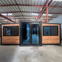 Casas Prefabricadas Expandibles de Panel Sándwich con Estructura de Acero Galvanizado Personalizadas de 20 pies, 30 pies y 40 pies en Venta
