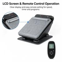 Masseur vibrant 30 vitesses avec écran LCD, télécommande et adaptateur secteur – Idéal pour détendre les pieds fatigués à la maison ou au bureau