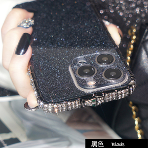 ฝาหลังติดเพชรหรูหราเคสโทรศัพท์มือถือสีทองสำหรับ <span class=keywords><strong>iPhone</strong></span> 15 14 13 12 11 PRO <span class=keywords><strong>MAX</strong></span> x XR <span class=keywords><strong>XS</strong></span> <span class=keywords><strong>MAX</strong></span> กับฟิล์มด้านหลัง - Product Image 4